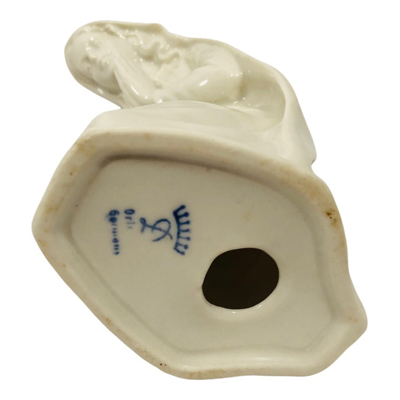 Vintage Dresden Figurine Karl Heinz Klette Porcelain Praying Nativity 5.5" White - Picture 4 of 6